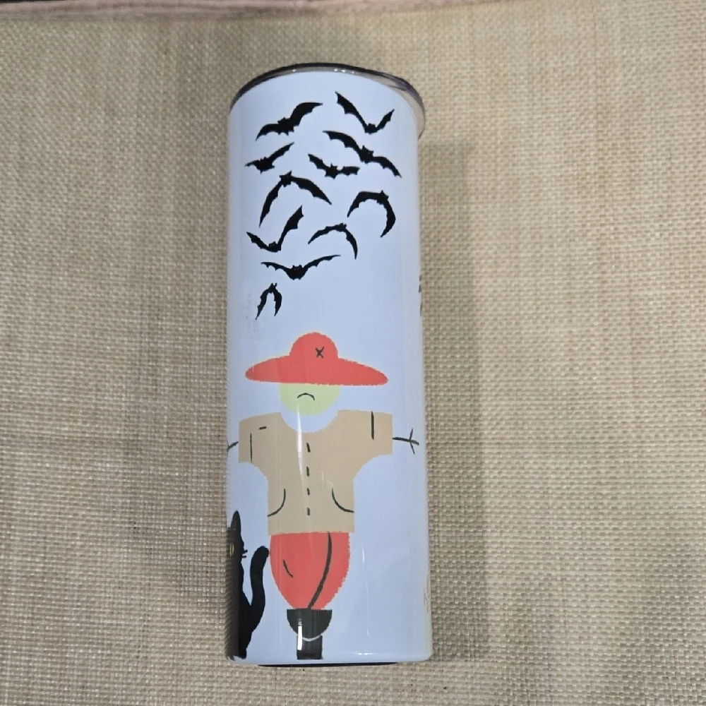Halloween Themed Tumbler with Lid 20oz.